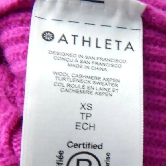 Athleta Aspen Turtleneck Sweater Wool Cashmere - Picture 5 of 5